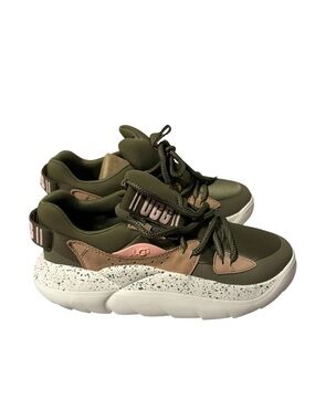UGG NWOT LA Cloud Lace Sneakers Burnt Olive Pink Women 8.5 Running